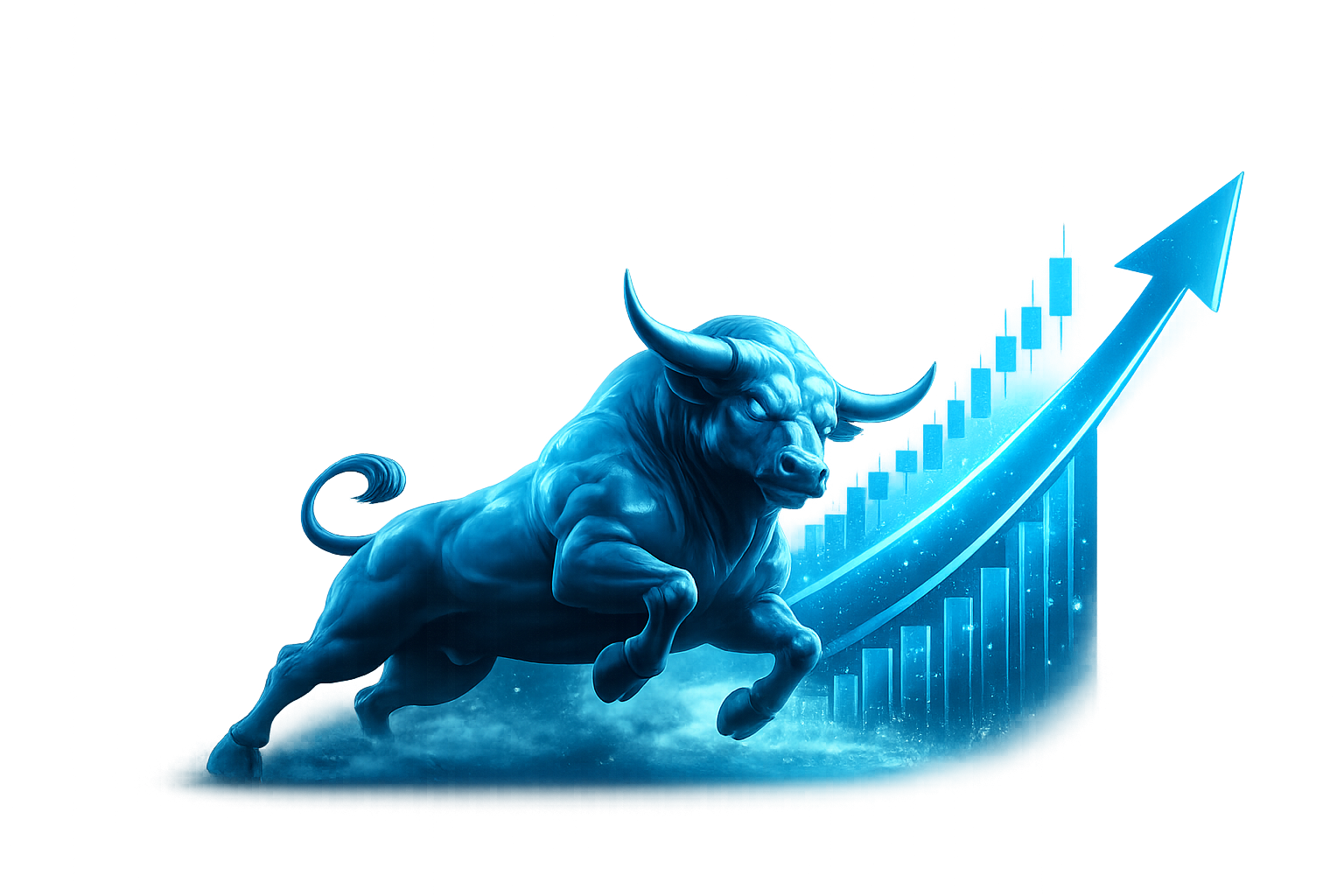 Blue Bull Decorative